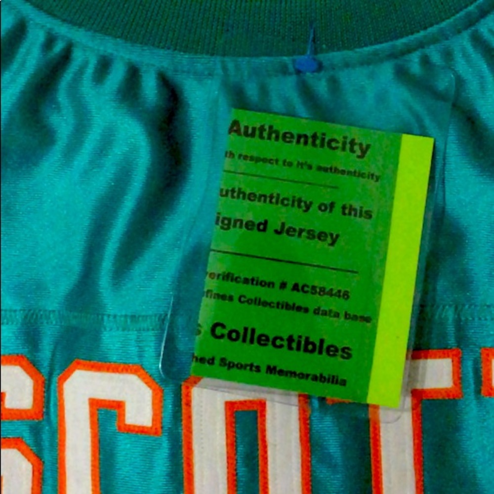 Jake Scott Signature Jersey Miami Dolphins XL